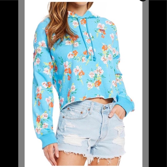 Levi's Raw Floaty Floral Sweatshirt/Hoodie - Picture 2 of 8